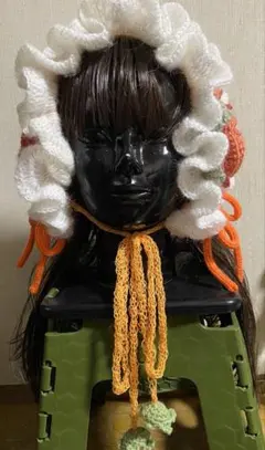 バブーシュカ　ヘアアクセサリー ヘッドドレス　ネックウォーマー ハンドメイド