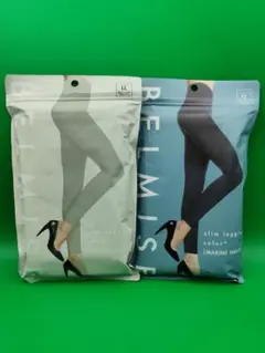 新品未開封　ベルミス　スリムレギンス　カラープラス　LL　GRAY NaVY2点
