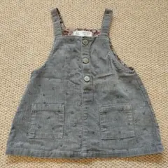 ZARA baby コーデュロイ グレージャンパースカート