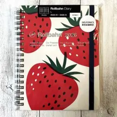 Rollbahn 2026 ダイアリー イチゴ柄 L