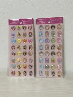 【新品未使用】Disney プリンセス ステッカーシール 2枚セット