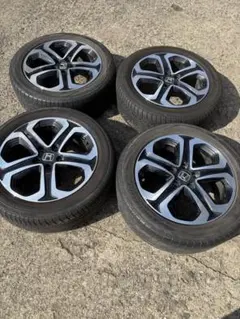 【純正4本セット】ヴェゼル 17インチ ホイール・ダンロップ 夏タイヤ山アリ 新車外し品 美品】ホンダ ヴェゼル 純正 17in 7J +55 PCD114.3