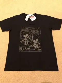 ユニクロ ディズニー ミッキーマウス Tシャツ 黒