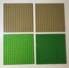 LEGO レゴ　正規品 基礎板　 ベースプレート 16x16 4枚 3色
