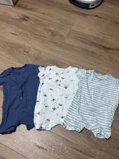 H&M コットンカバーオール　パジャマ 3枚セット70 (タグなし)