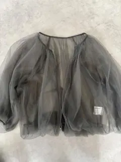 GRL チュール グレー トップス Fサイズ