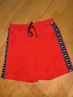 値下げ！Kappa ショートパンツ レッド サイドラインのサムネイル