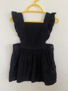 babyGAP／ジャンパースカート　秋冬　黒　コーデュロイ　90