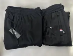 裏起毛パンツ極暖　ブラック ジョガーパンツ＆スウェットパンツ