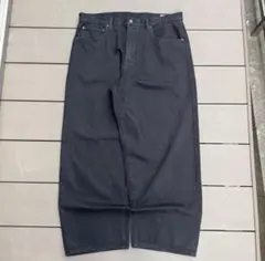 80s 90s usa製 GUESS 極太ワイド ブラックデニム W34 - メルカリ