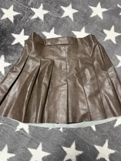 クレット　4L ❗️フェイクレザープリーツスカート