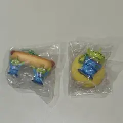 トイストーリーエイリアンデリシャスフードリトルグリーンメンガチャ最新2個セット