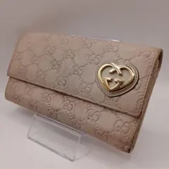 GUCCI グッチ 長財布 ラブリーハート パールアイボリー - メルカリ