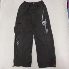 男児　スカルプリントカーゴパンツ グレー　150cm