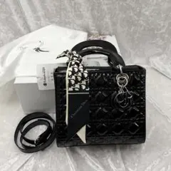 ロゴチャーム ラムスキン ショルダー 24時間以内発送