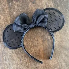 ディズニー　ミニーマウス　カチューシャ　レース