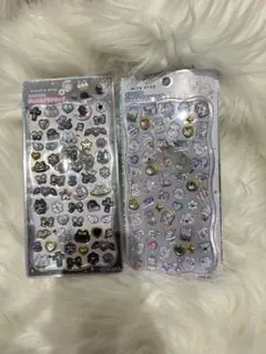 ジュエルプチドロップ　くろいろドロップ　ミルクドロップ　うさぎ　黒猫　２枚セット