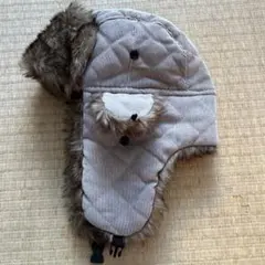 フライトキャップ　ロシア帽　ブラウン　防寒　耳あて　調整可能