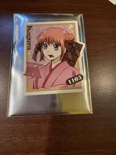 銀魂 アニメイトカフェ 吉原大炎上 神楽 ステッカー