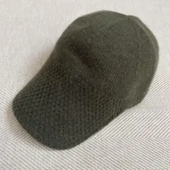 【美品】mont-bell モンベル ウールニット ビルキャップ カーキ Ｌ