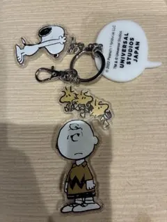 スヌーピ　チャーリーブラウン　ユニバーサルスタジオジャパン　ユニバ　キーホルダー