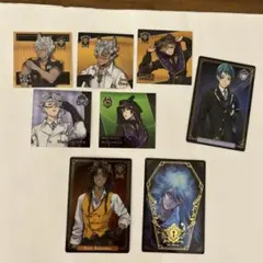 ツイステ　カード　シール　サバナクロー寮　アズール　ジェイド　マレウス　イデア