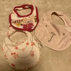 ミキハウス・GAP・他　ウサギとクマのスタイ3枚セット