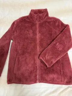 ユニクロ　赤いフリースジャケット XL