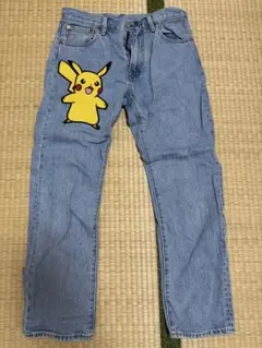 ピカチュウ ストレートデニム