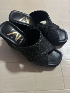 ザラ　ウェッジソールサンダル