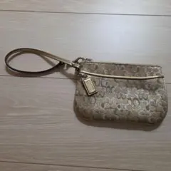 COACH（コーチ）シグネチャー柄　 リストレットポーチ