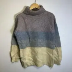 【最終値下げ】グラデーション タートルネック ニット