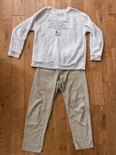 【専用】長場雄　スヌーピー刺繍入りフリースパジャマ　ルームウェア　UNIQLO