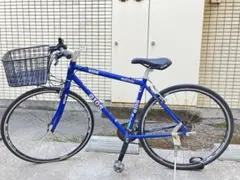 のぶピョン様専用 青いクロスバイク アルミフレーム 26インチ - メルカリ
