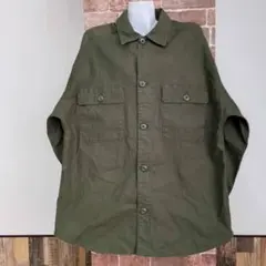 cepo　セポ　シャツ　カーキ　ポケット　ミリタリー　長袖　伸縮性あり　作業服