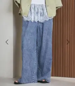 LEPSIM　イージーデニムパンツ　ケミカルブルーのサムネイル