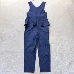 k3153 オーバーオール/紺/オールインワン/フリルデザイン/ノースリーブ