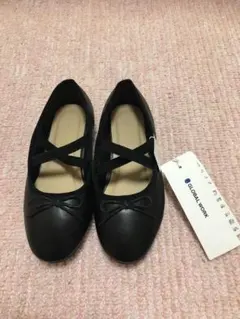 GLOBAL WORK ブラック フォーマルシューズ 19センチ