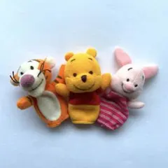 ディズニー くまのプーさん 指人形 ぬいぐるみ 3個セット ピグレット ティガー
