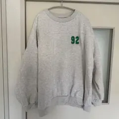 CLINTON 92プリント スウェット Mサイズ グレー