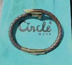 【新品】ブラウンレザーブレスレット