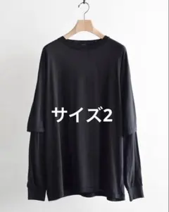 COMOLI 26AW THINコットンレイヤードTシャツ　サイズ2のサムネイル