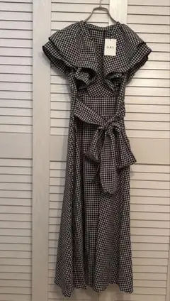 GRL ギンガムチェック ロングワンピース