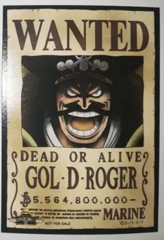 ONEPIECE ワンピース ロジャー 手配書ブロマイド 麦わらストア