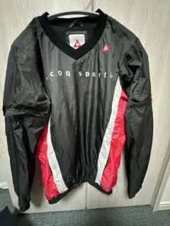 le coq sportif ゴルフジャケット ブラック/レッド