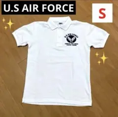 ✨★U.S. AIR FORCE ★✨白ポロシャツ ♪【Sサイズ】
