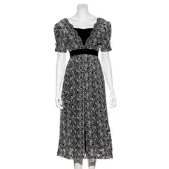 LILY BROWN レイヤード刺繍チュールワンピース