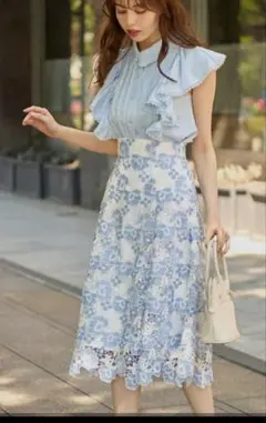 tocco closet フラワーレーススカート　トッコクローゼット