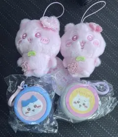 ちいかわ ぬいぱれっと〜さくらいろ〜マスコット2体　ラバーポーチ２種