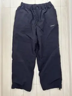 meltum ネイビー ベンチレーションワイドパンツ　L